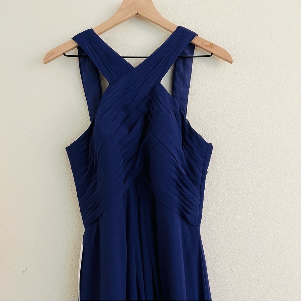 Azazie Women's Purple/Regency Kaleigh Bridesmaids Gown Dress Size A10 NWT - Picture 6 of 11